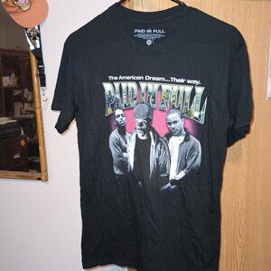 NEW Rue21 Men's Graphic Tee T-Shirt Black Paid In Full Size XS